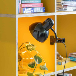 lampe pince rétro noire