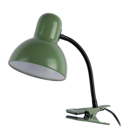 Lampe rétro a pince vert foncé