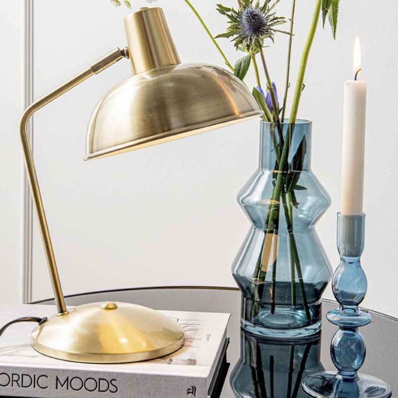 lampe à poser rétro doré