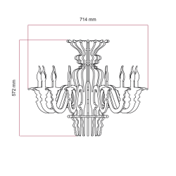 dimensions abat-jour chandelier isolant acoustique