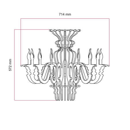 dimensions abat-jour chandelier isolant acoustique