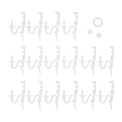 Abat-jour chandelier blanc