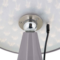 Lampe à poser design grise