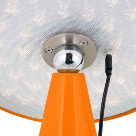 Lampe de table orange sans fil design