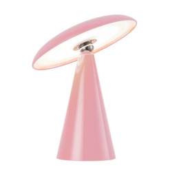Lampe à poser rose avec abat-jour