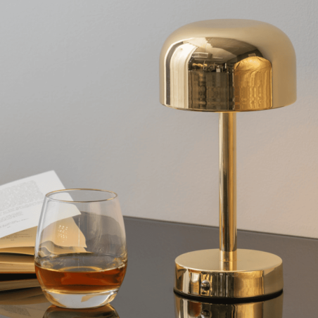 Lampe rétro dorée