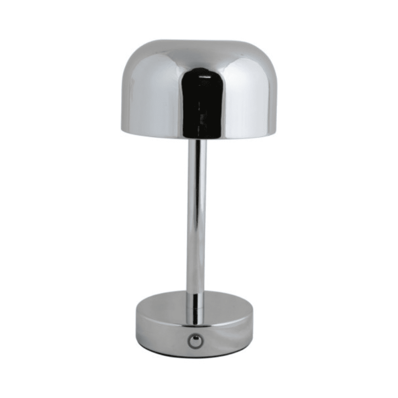 Lampe à poser argentée