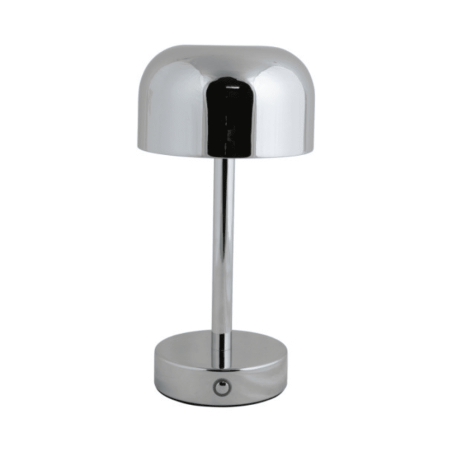 Lampe à poser argentée