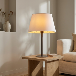 abat-jour lampe ovale blanc