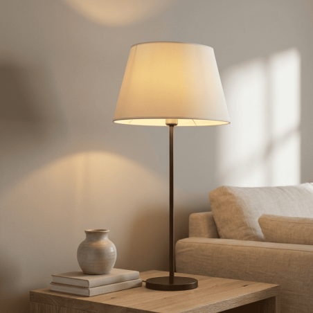 abat-jour ovale crème