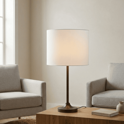 abat-jour tube blanc