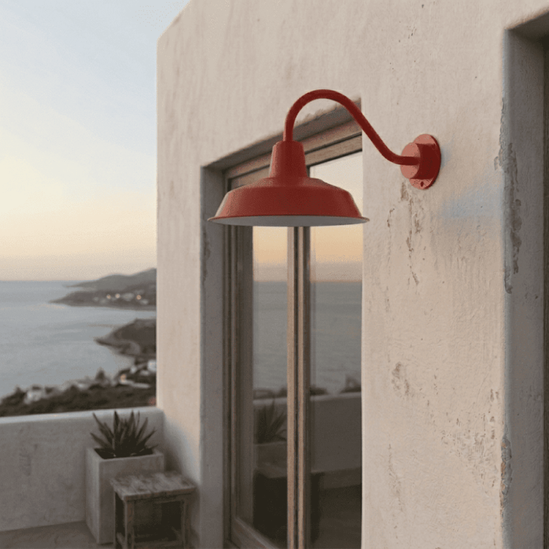 Applique extérieure rouge