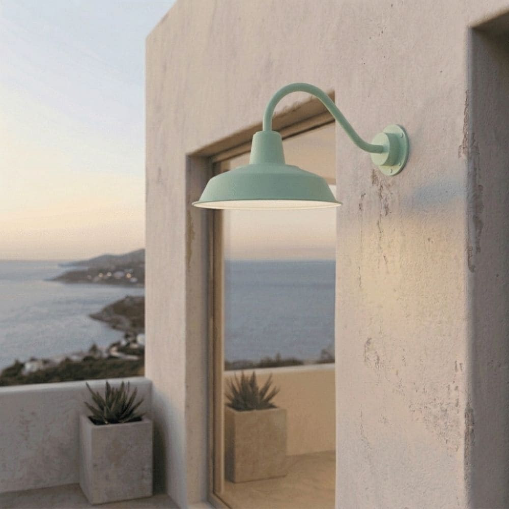 Applique extérieure alu vert clair