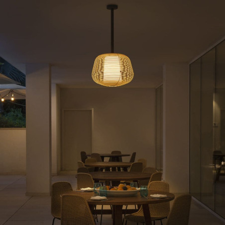 Suspension fixe beige
