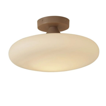 plafonnier rond blanc sable