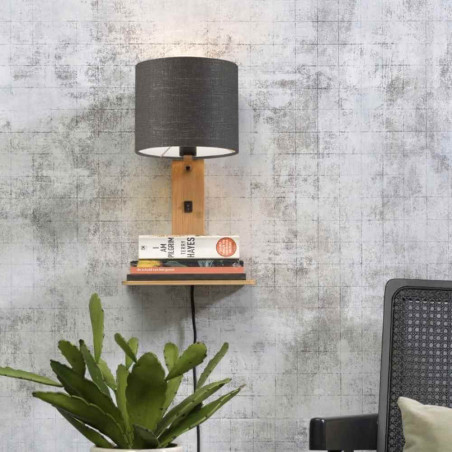 Applique murale en bambou naturel