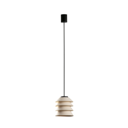 Suspension extérieure beige cones