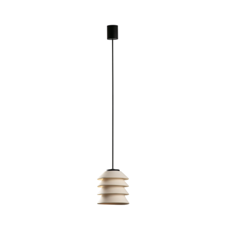 Suspension extérieure beige cones