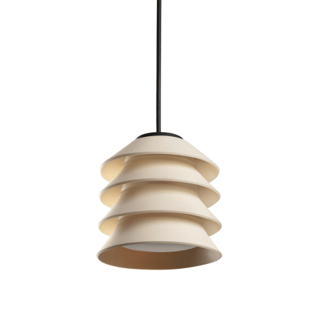 suspension beige extérieure cône