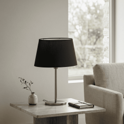 abat-jour noir ovale