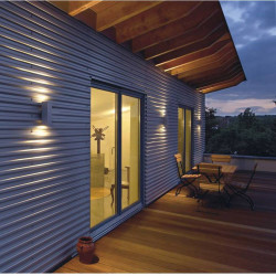 applique carrée gris argent