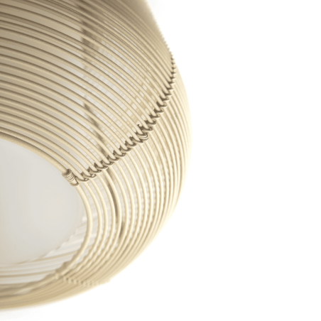Suspension extérieure beige acier