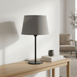 abat-jour conique gris