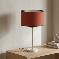 abat-jour cylindrique terracotta