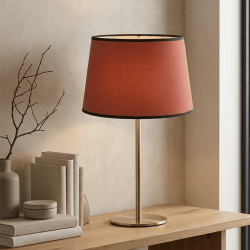 abat-jour conique terracotta