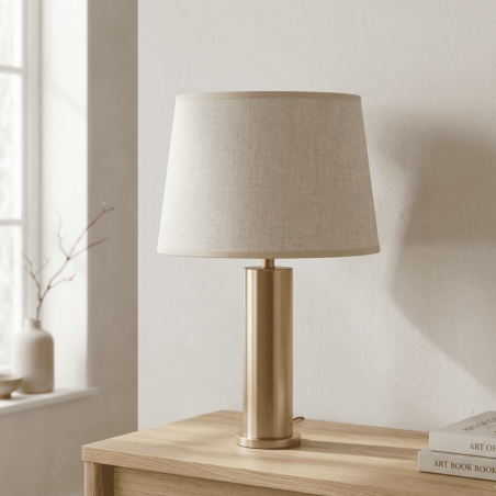 abat-jour conique beige