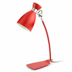 Lampe metal rouge