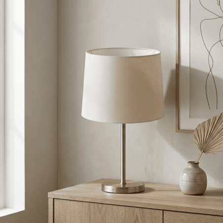 abat-jour conique beige