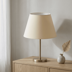 Abat-jour conique beige