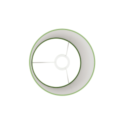 abat-jour cylindre large vert