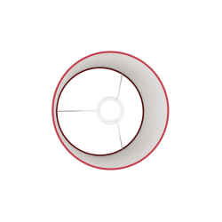 abat-jour cylindrique large bordeaux