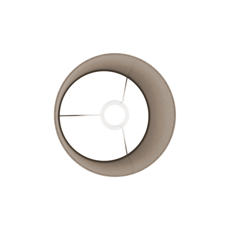abat-jour cylindrique large marron
