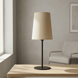 abat-jour conique beige