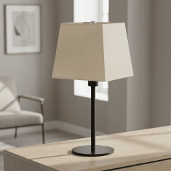 abat-jour carré pyramide beige