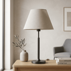 abat-jour beige sable conique