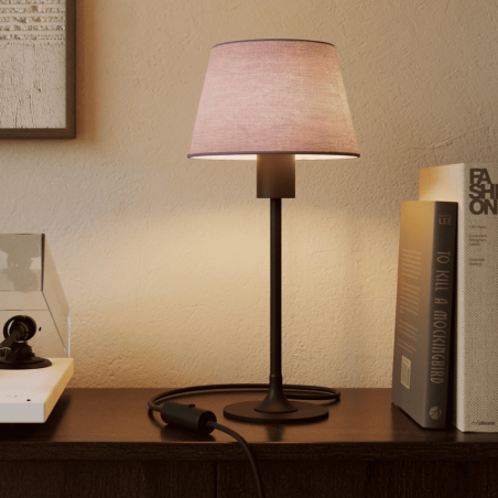 abat-jour lampe violet clair