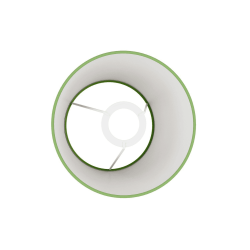 abat-jour vert intérieur blanc
