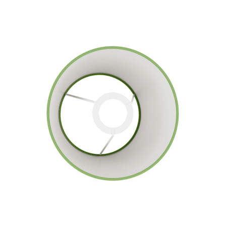 abat-jour vert intérieur blanc