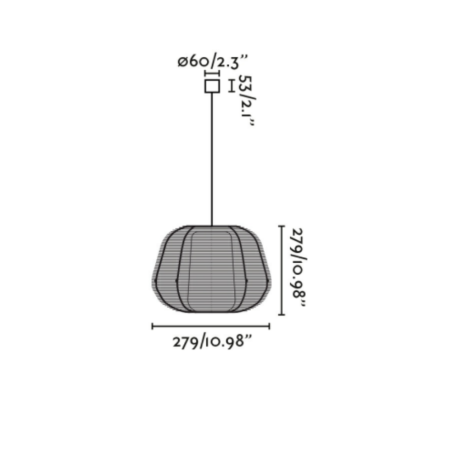 suspension lanterne dimensions