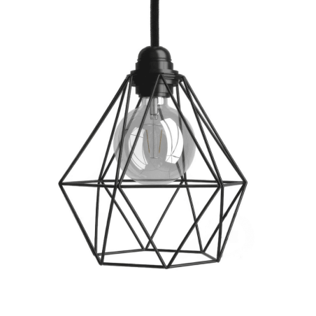 abat-jour diamant noir