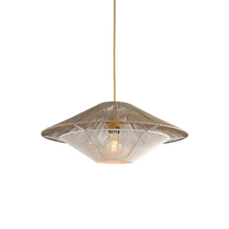 Suspension cordes tressées beige