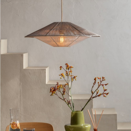 Suspension naturelle beige