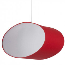 Suspension ovale rouge