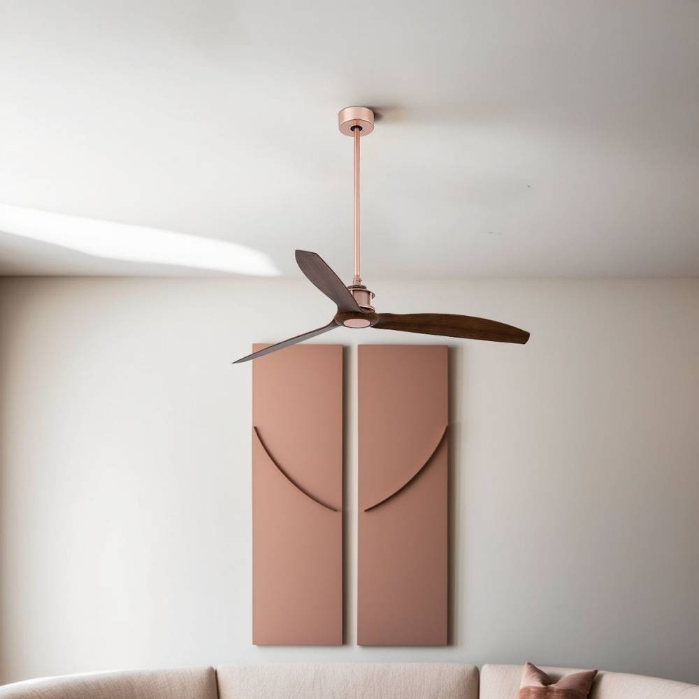 Ventilateur cuivre et bois taille M