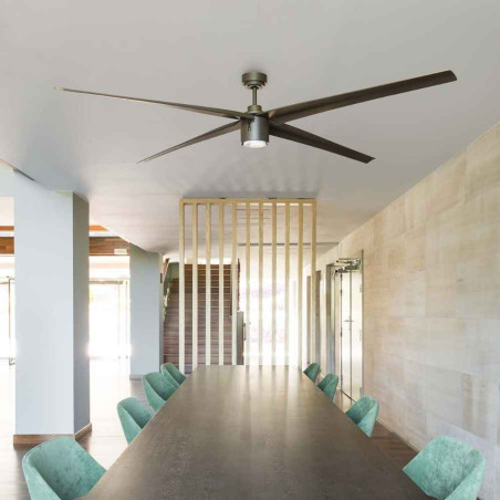 grand ventilateur de plafond marron xl