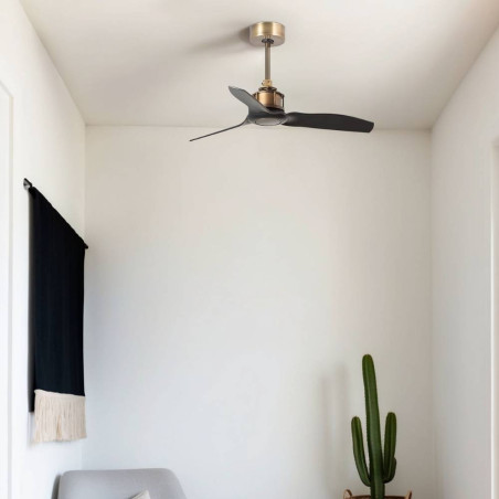 Ventilateur vieil or et noir taille XS